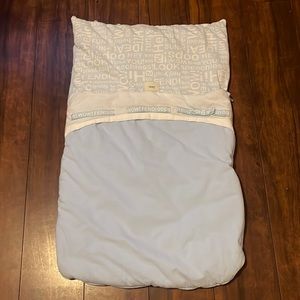 Fendi Baby Boys Blue Jersey Foot Muff Nest Sleeping Bag With Logo